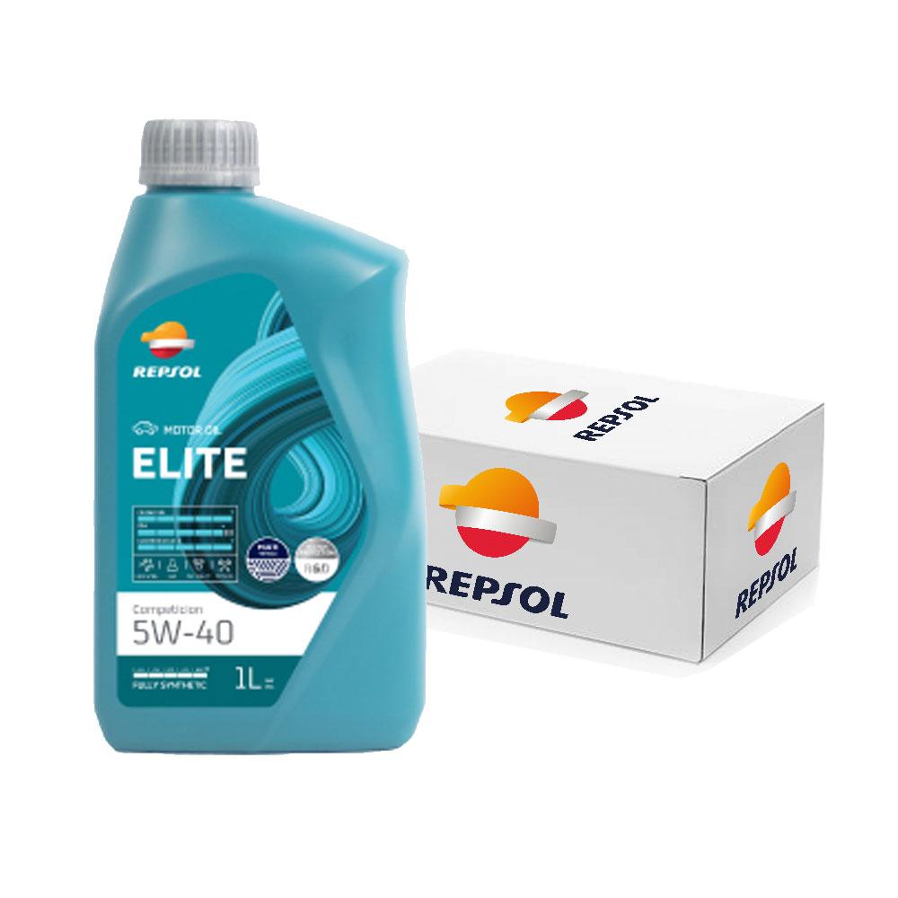Caja Lubricante Repsol ELITE COMPETICION 5W-40 12X1L